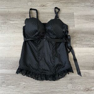 NWT Cacique corset bustier intimate lingerie black 22/24